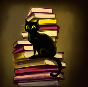 black cat on a stack of books.jpg