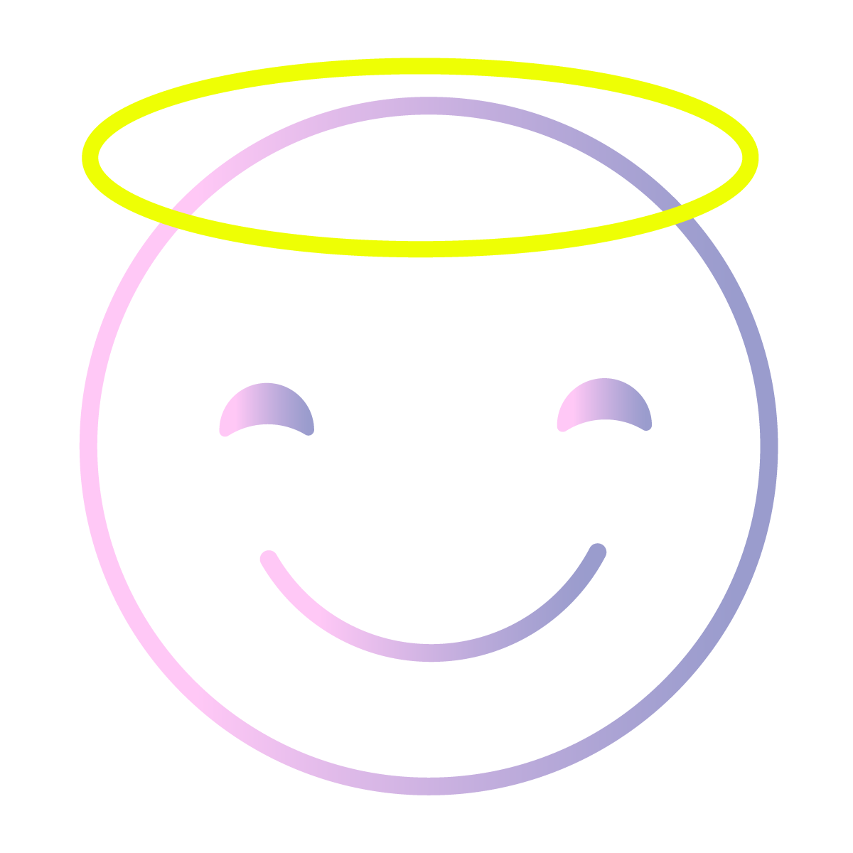 Halo Smiley Face