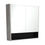 Thumbnail: 900 Industrial Undershelf Mirror Cabinet, Matte Black Insert
