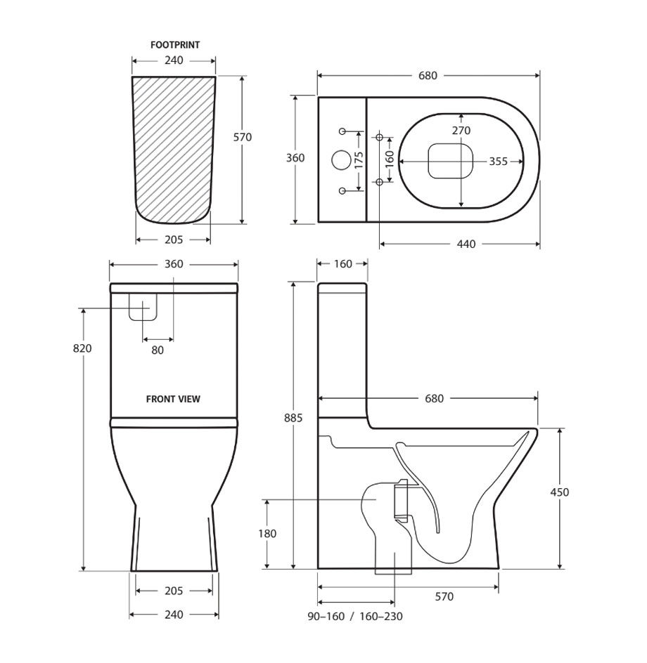 Thumbnail: DELTA Rimless Back-to-Wall Suite