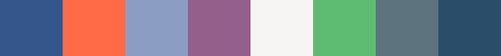 Brand color palette expressing energy and enthusiasm