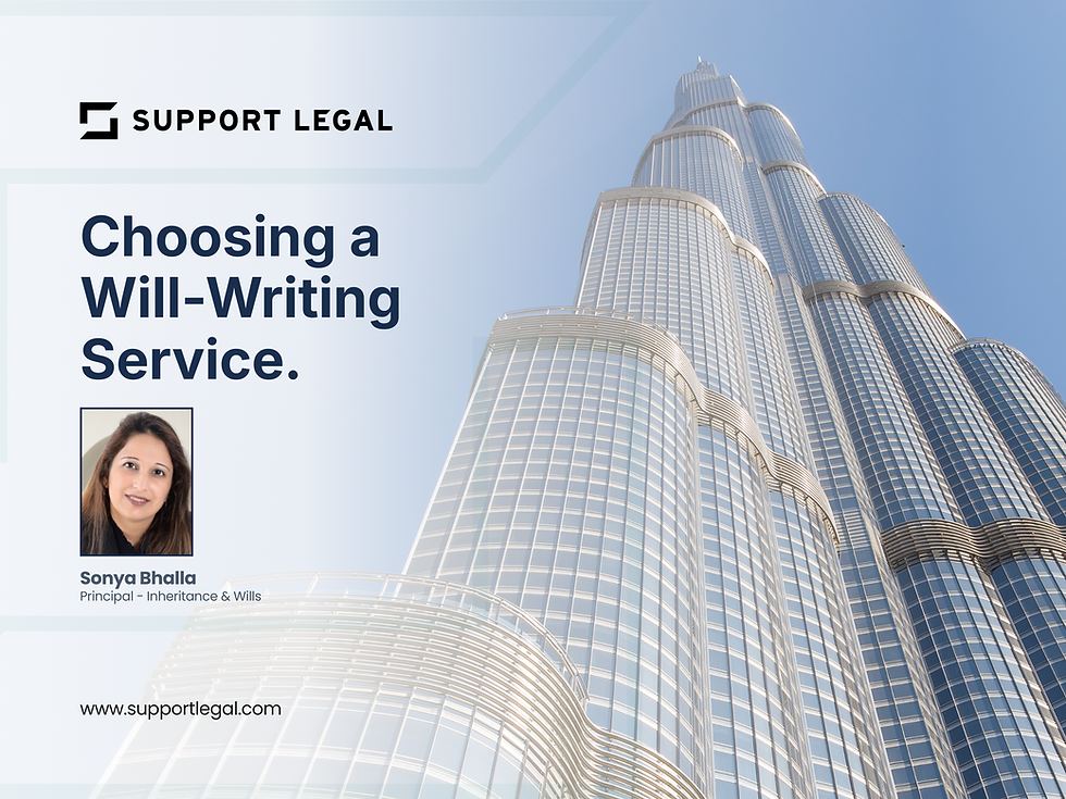 Choosing a Will-Writing Service