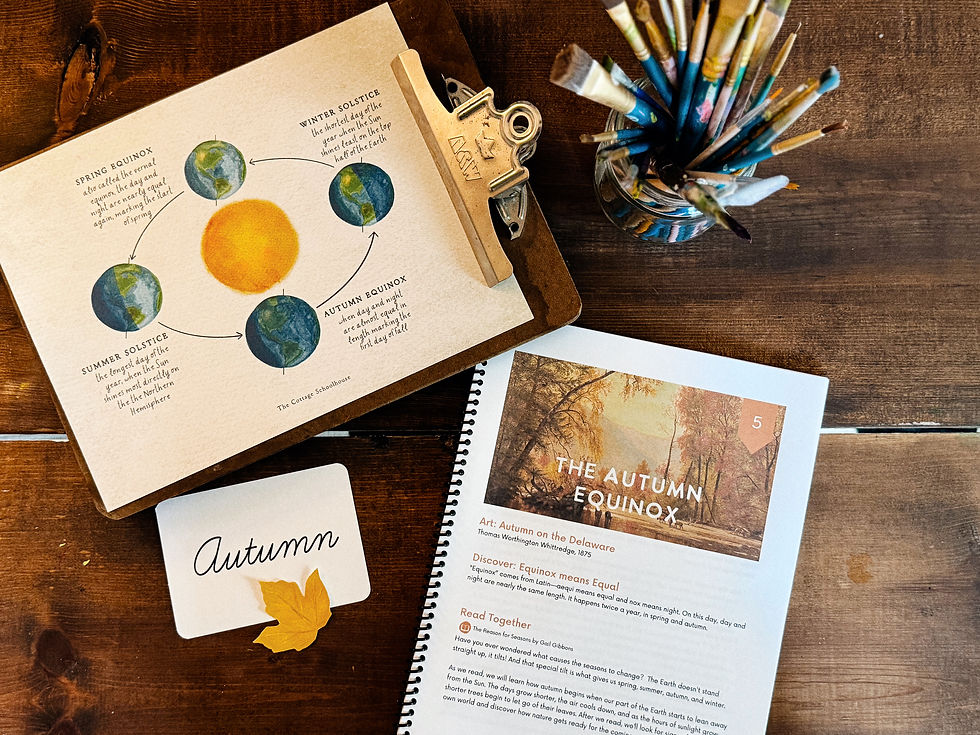 Thumbnail: Autumn study guide with Earth's orbit and the Autumn Equinox, 
