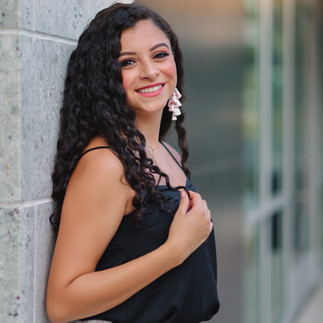 senior girl posed at legacy west for senior portraits