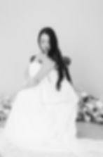 A bride photographed inside a studio in Fort Worth