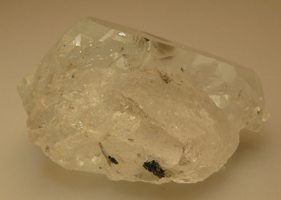 Beryl (variety Aquamarine) and Tourmaline