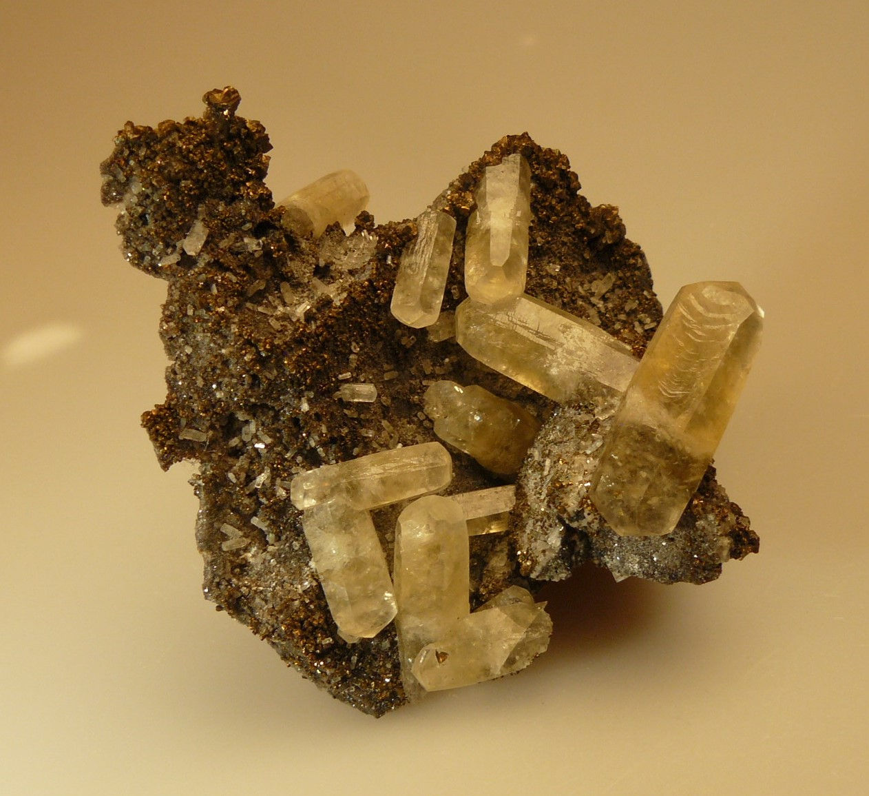 Calcite with Chalcopyrite