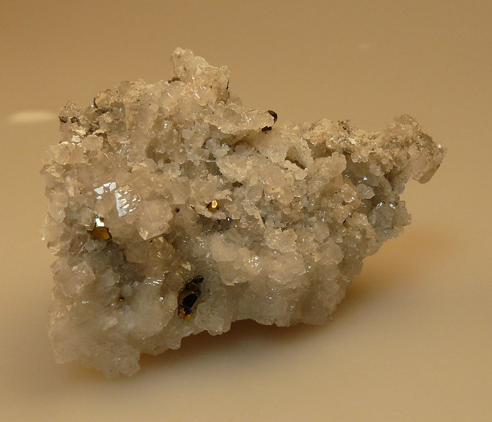 Thumbnail: Pyrite on Calcite