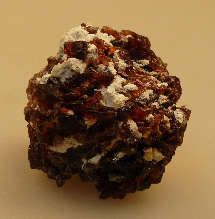 Thumbnail: Spessartine and Feldspar