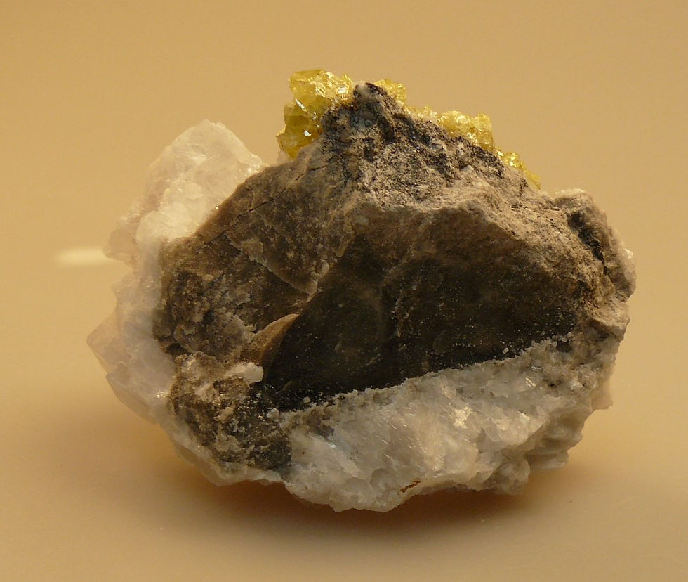 Thumbnail: Sphalerite, Calcite, Anhydrite