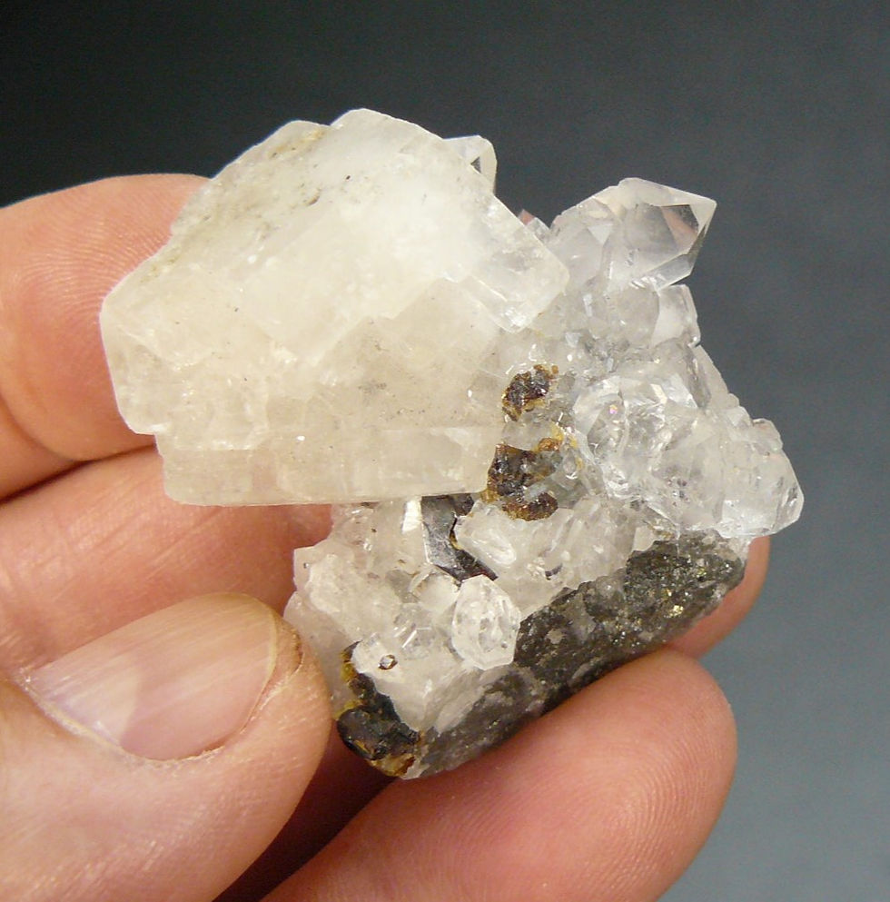 Thumbnail: Calcite, Quartz, Sphalerite