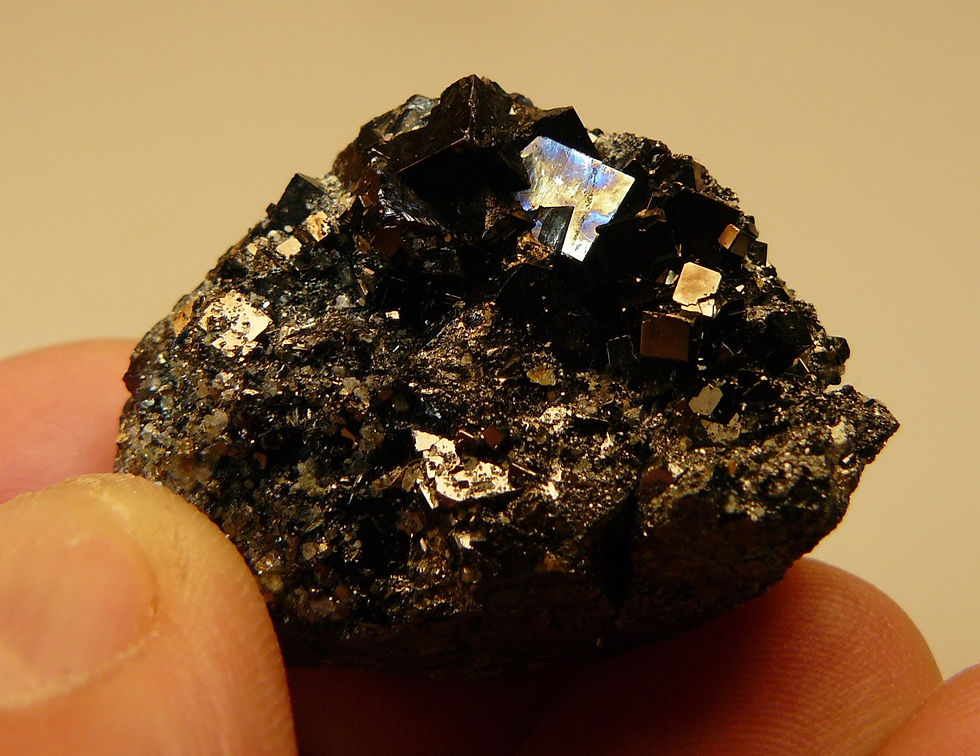 Thumbnail: Magnetite and Sphalerite