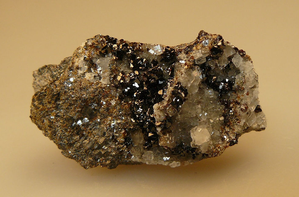 Thumbnail: Sphalerite and Calcite