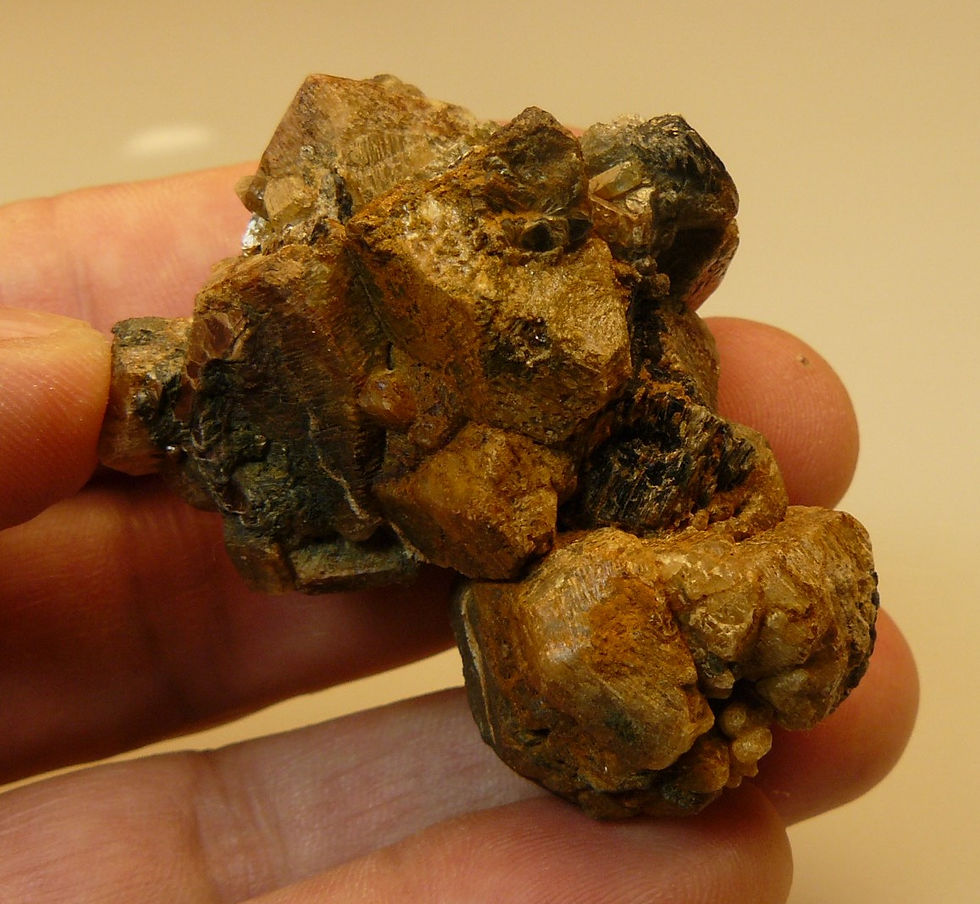 Thumbnail: Albite (var. Peristerite), Phlogopite, Fluorapatite, and Diopside