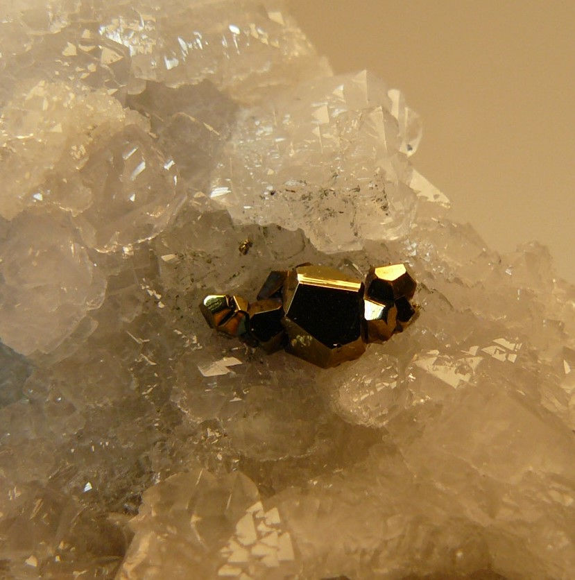 Thumbnail: Pyrite on Calcite
