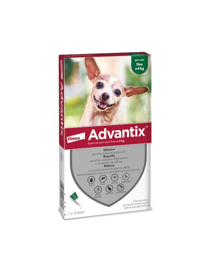 Advantix spot-on per cani fino a 4 kg