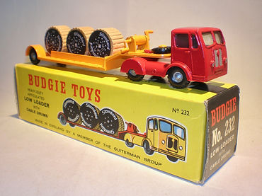 Budgie No.232 Low Loader with Cable Drums
