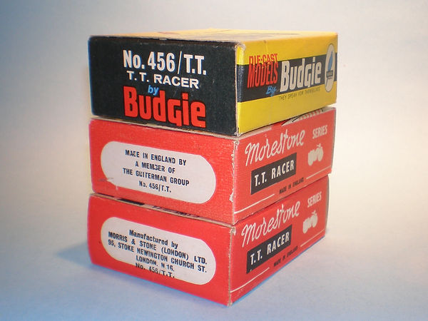 Budgie No.456/TT TT Racer box variations