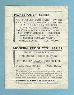 Morestone (Morris & Stone) Leaflet