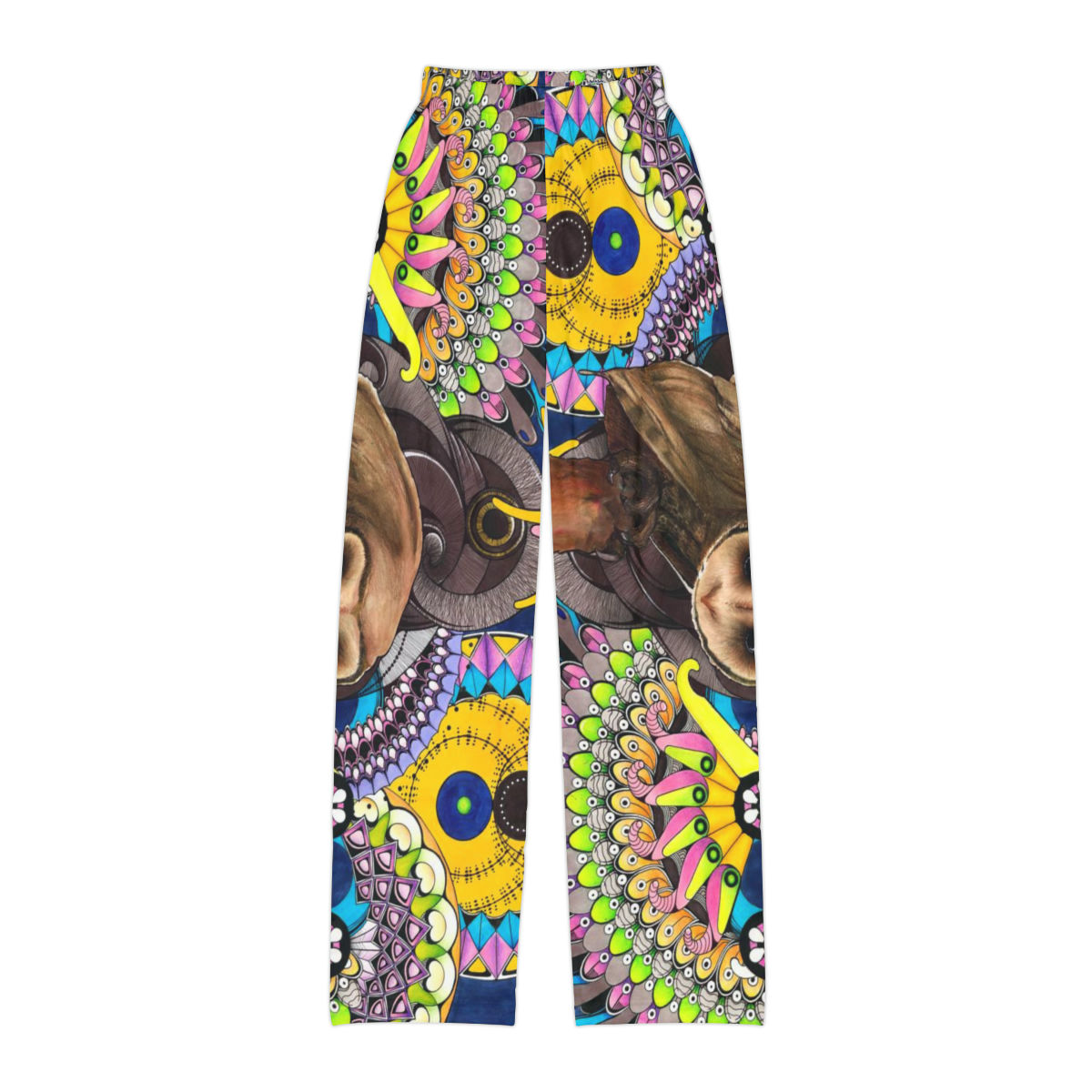Kids Pajama Pants (AOP) - Dark, Sacred Night
