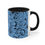 Thumbnail: Accent Coffee Mug, 11oz - Spinnaroony (light blue on black)