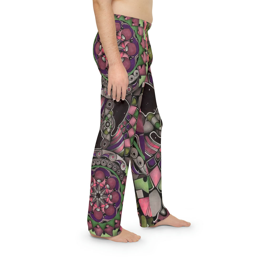 Thumbnail: Men's Pajama Pants (AOP) - Hey, Good Looking