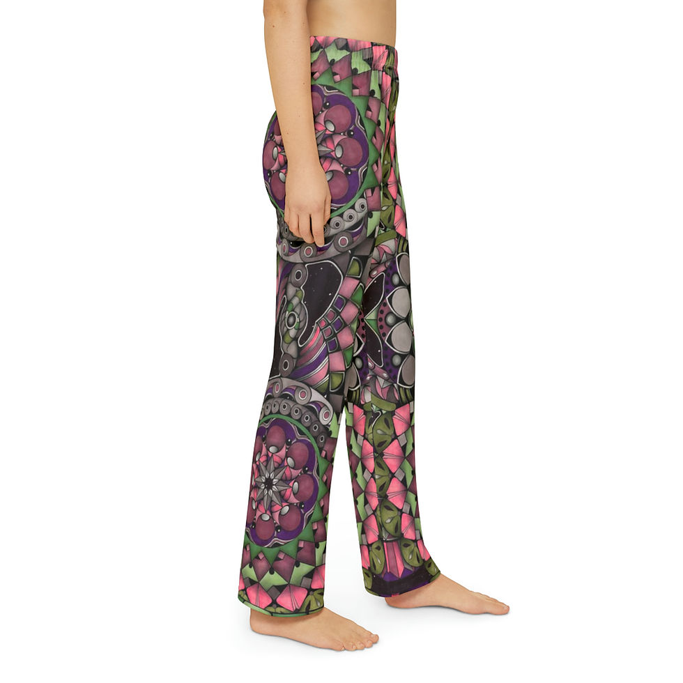 Thumbnail: Kids Pajama Pants (AOP) - Hey, Good Looking