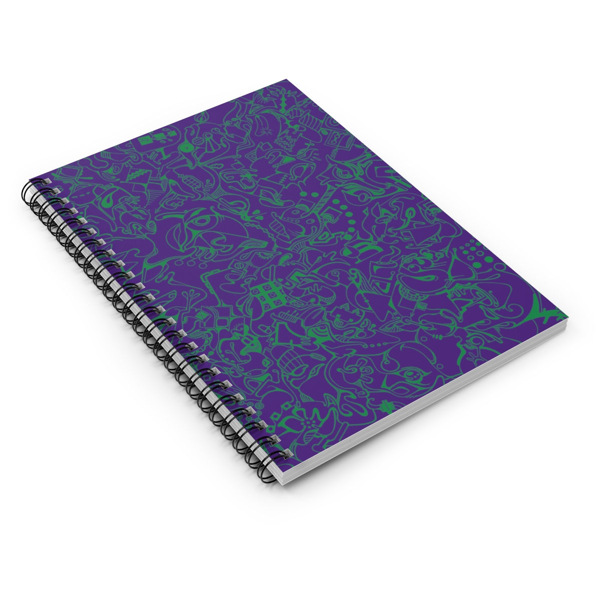 Spiral Notebook - Spinnaroony 2 (dark purple)