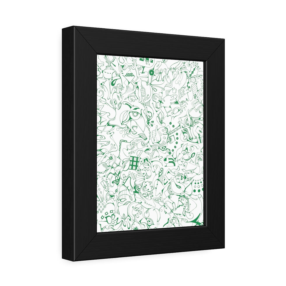 Thumbnail: Framed Paper Posters - Spinnaroony 2 (white)