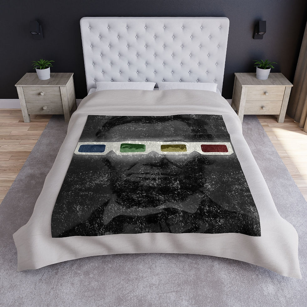 Thumbnail: Crushed Velvet Blanket - Untitled