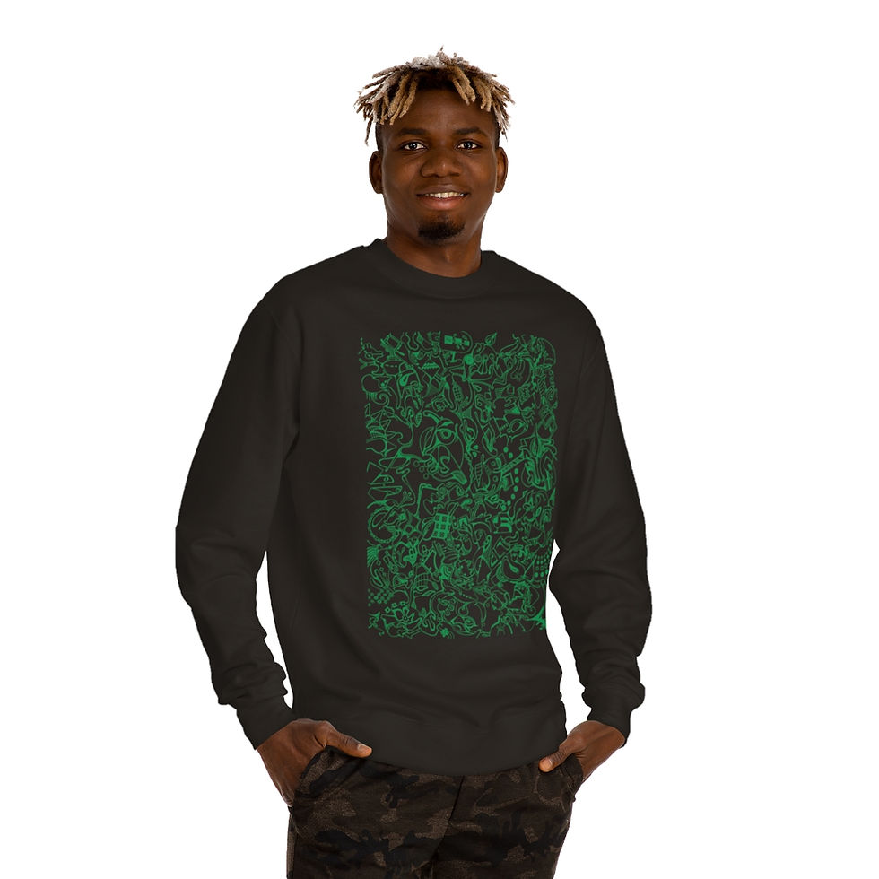Thumbnail: Unisex Crew Neck Sweatshirt - Spinnaroony 2
