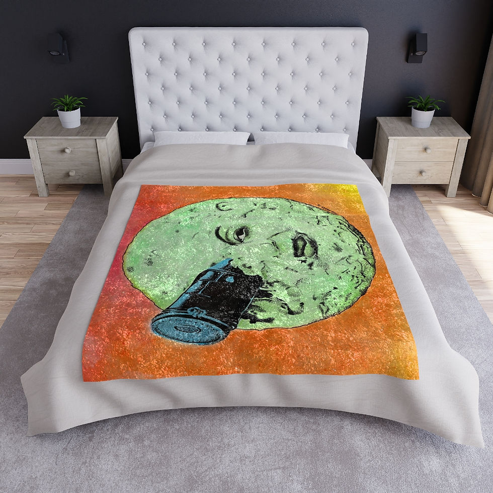 Thumbnail: Crushed Velvet Blanket - Brain Damage