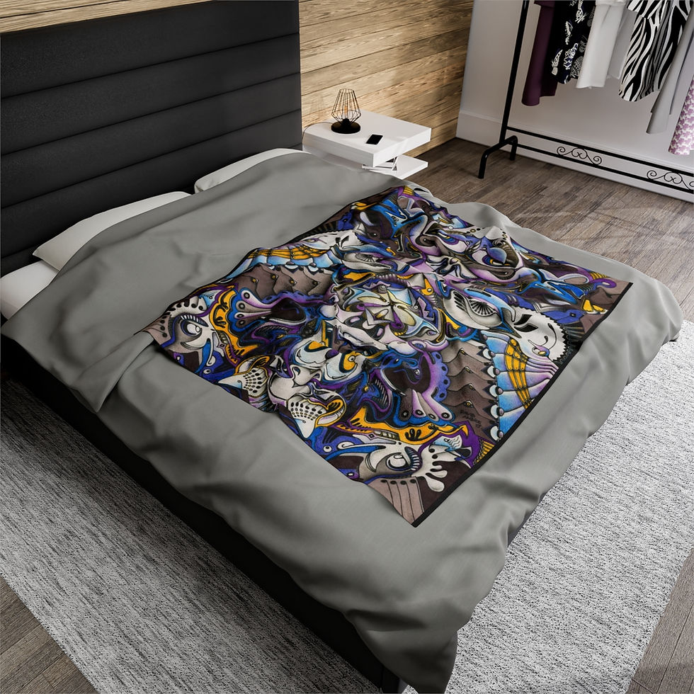 Thumbnail: Velveteen Plush Blanket - RELIC
