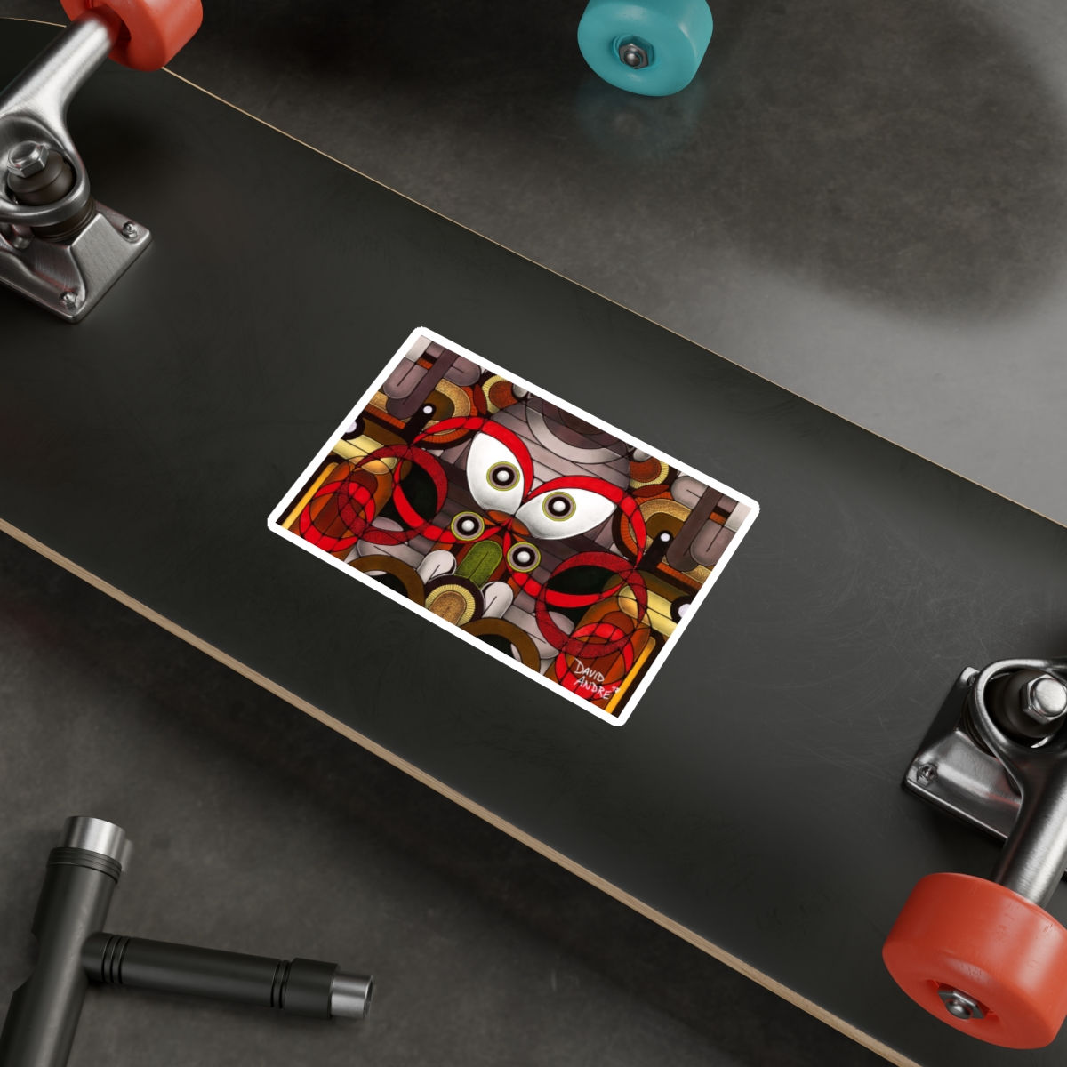 Kiss-Cut Vinyl Decals - The World Is On Fire