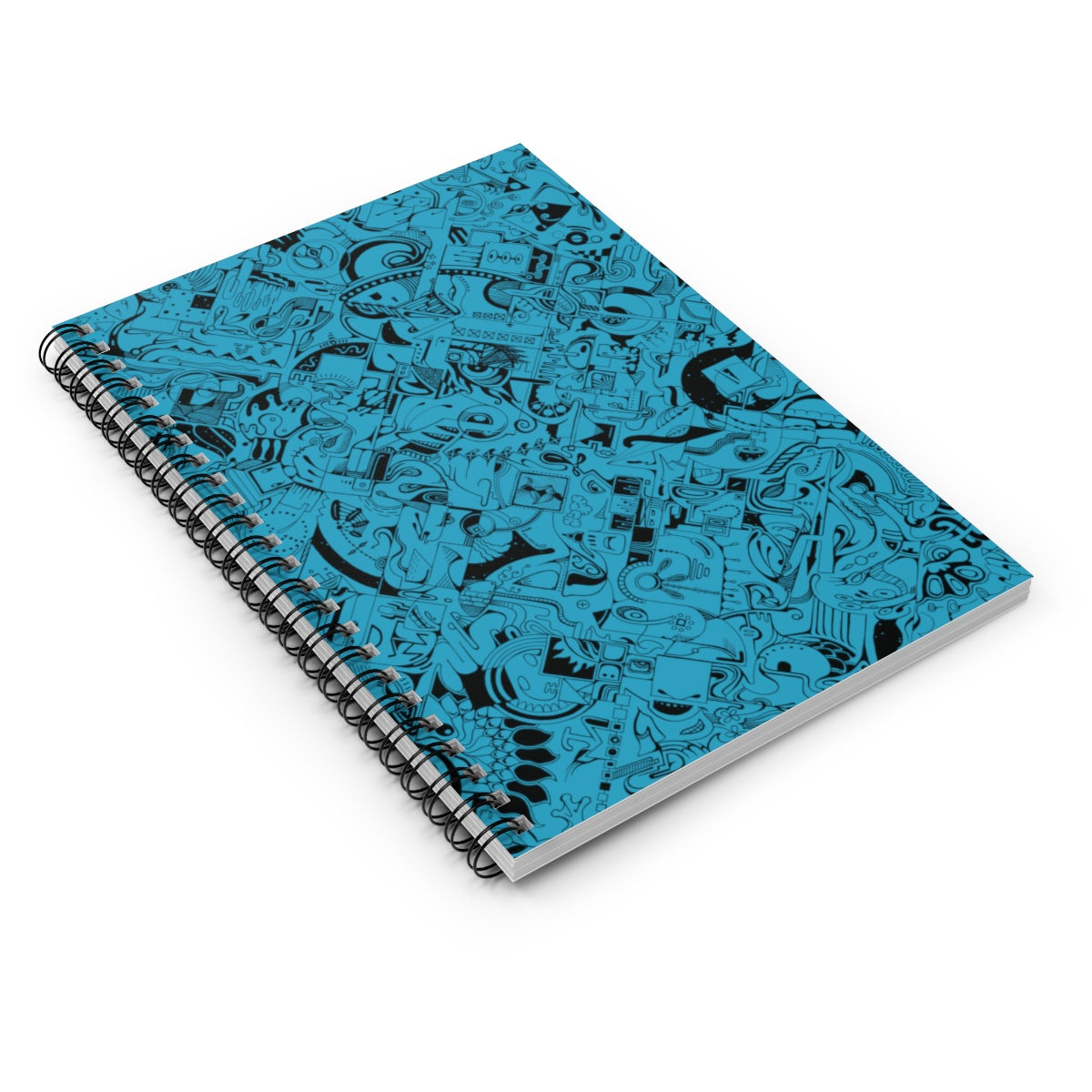 Spiral Notebook - Spinnaroony (turquoise)