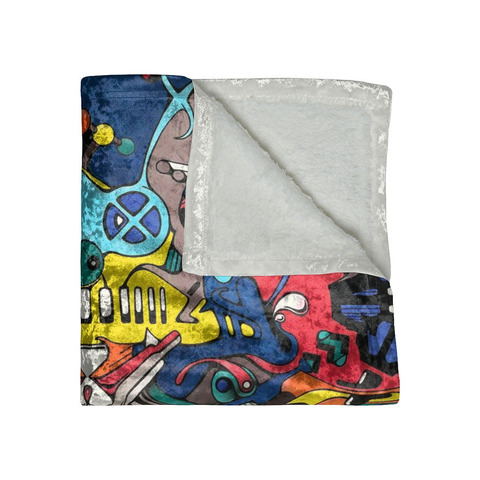 Thumbnail: Crushed Velvet Blanket - Give It To Me, Baby