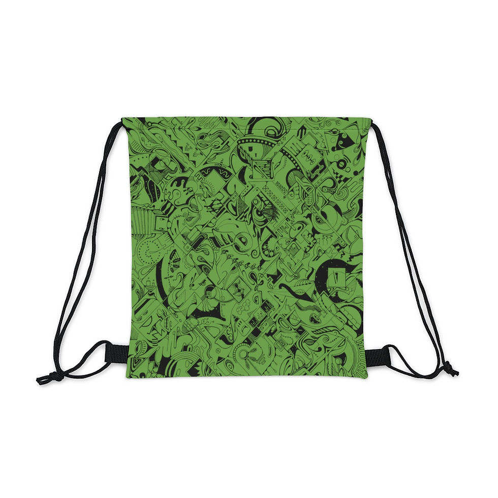 Thumbnail: Outdoor Drawstring Bag - Spinnaroony (green)