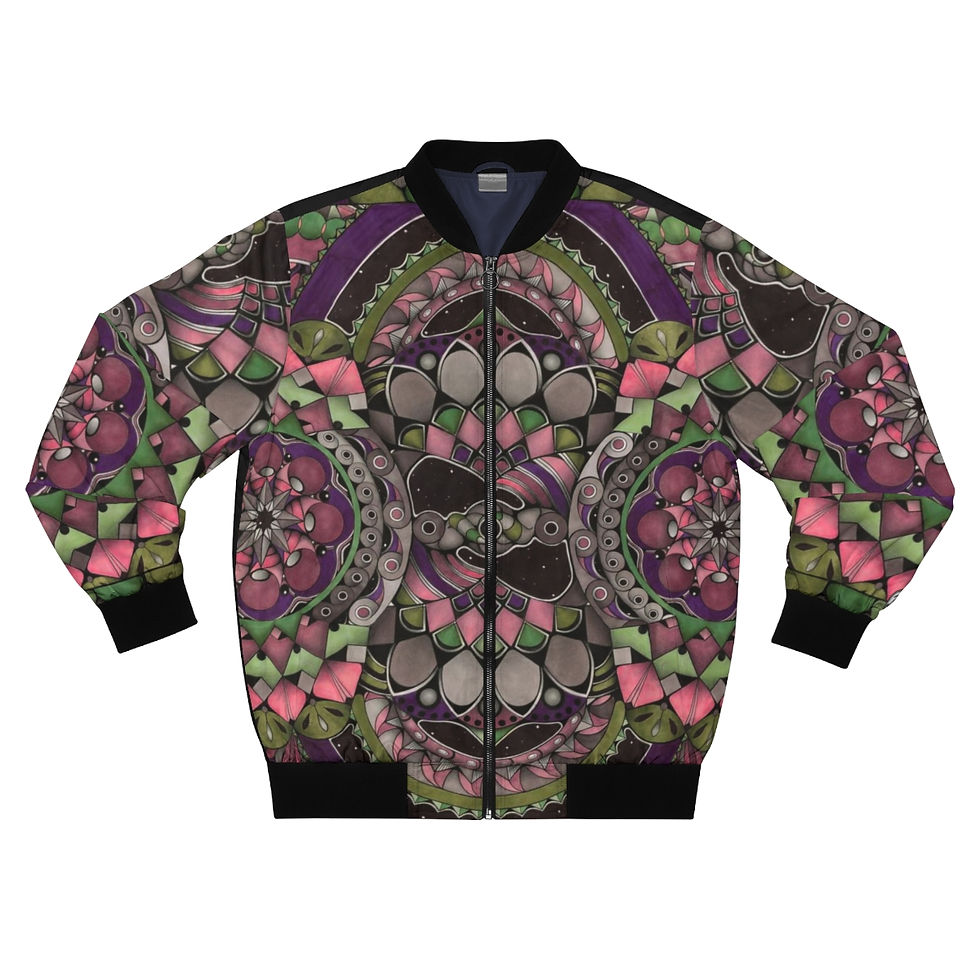 Thumbnail: Men's Bomber Jacket (AOP) - Hey, Good Looking