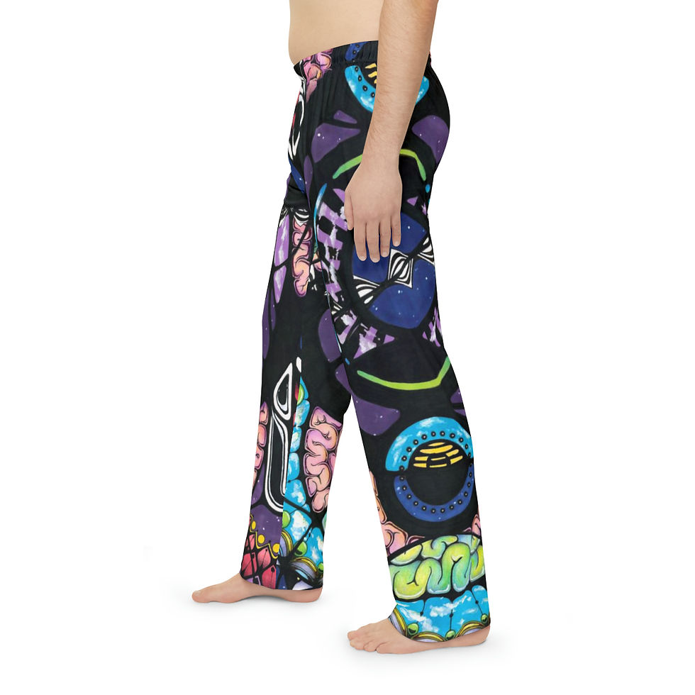 Thumbnail: Men's Pajama Pants (AOP) - Insomnia For The Win