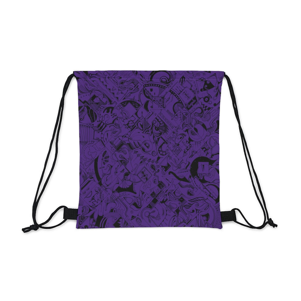 Thumbnail: Outdoor Drawstring Bag - Spinnaroony (purple)