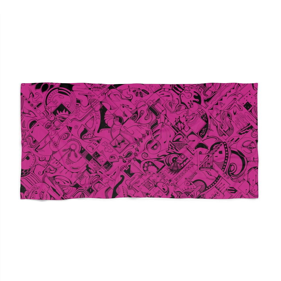 Thumbnail: Beach Towel - Spinnaroony (pink)