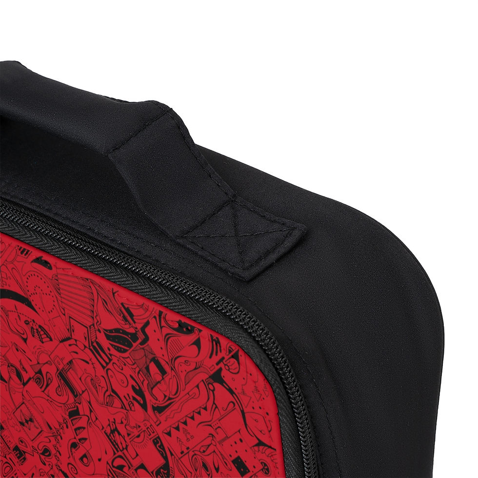 Thumbnail: Lunch Bag - Spinnaroony (dark red)