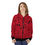 Thumbnail: Unisex Zip Hoodie (AOP) - Spinnaroony (dark red)