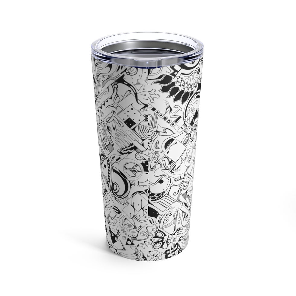 Thumbnail: Tumbler 20oz - Spinnaroony (white)