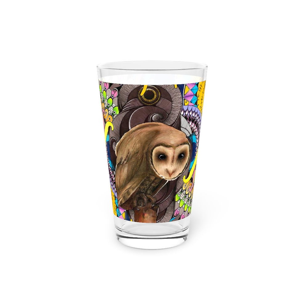 Thumbnail: Pint Glass, 16oz - Dark, Sacred Night