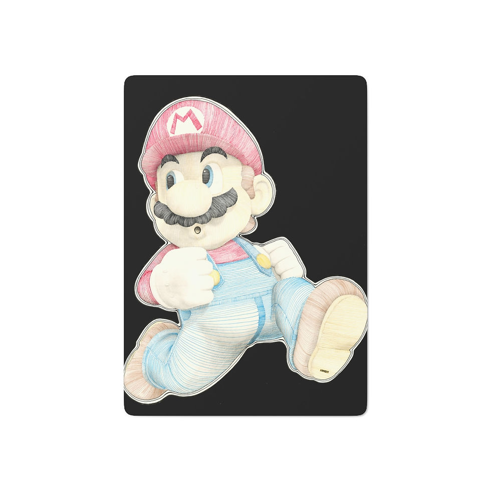 Thumbnail: Playing Cards - Mario, Mario (black)