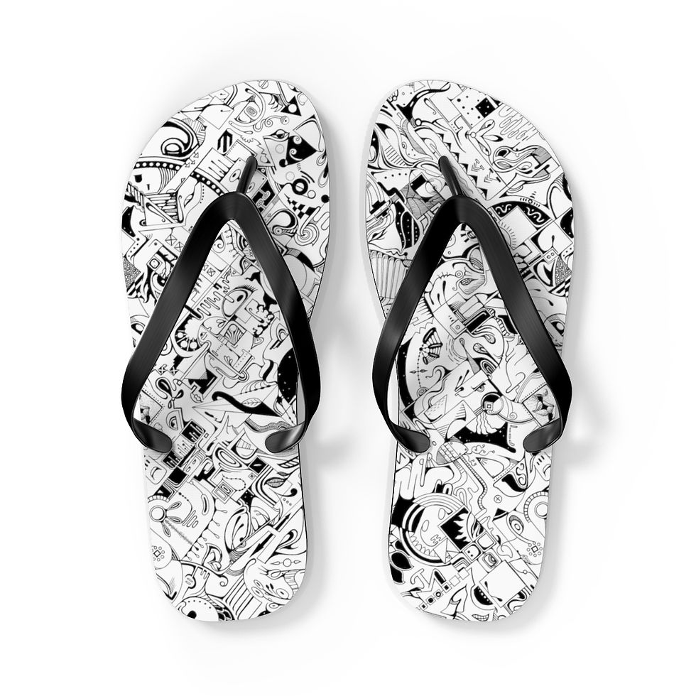 Thumbnail: Flip Flops - Spinnaroony (white)