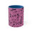 Thumbnail: Accent Coffee Mug, 11oz - Spinnaroony (light pink on black)