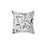 Thumbnail: Polyester Square Pillow - Spinnaroony (white)