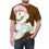 Thumbnail: Unisex Short Sleeve Tee (AOP) - Mario Mario (dark brown)